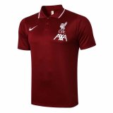 Liverpool Burgundy Polo Jersey Mens 2020/21