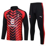 AC Milan Red - Black Training Suit Mens 2023/24