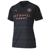 2020/2021 Manchester City Away Black Women Soccer Jersey Shirt