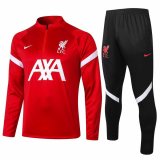 2020-2021 Liverpool Red Half Zip Soccer Training Suit