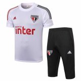 2020-2021 Sao Paulo FC Short Soccer Training Suit White