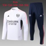 Arsenal White Training Suit Kids 2022/23