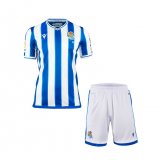 2020/2021 Real Sociedad Home Kids Soccer Jersey Kit(Shirt + Short)
