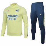 2020-2021 Arsenal Yellow Half Zip Soccer Training Suit
