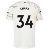 2020/2021 Arsenal Away White Men's Soccer Jersey XHAKA #34