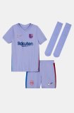 Barcelona Away Kids Jersey+Short+Socks 2021/22