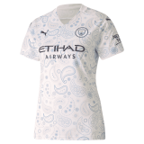 2020/2021 Manchester City Third White Women Soccer Jersey Shirt