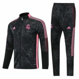 Real Madrid Black Training Suit(Jacket + Pants) Mens 2021/22