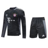 Bayern Munich Goalkeeper Black Long Sleeve Mens Jersey + Short 2021/22