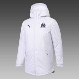 2020/2021 Olympique Marseille White Soccer Winter Jacket Men's