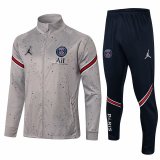 PSG x Jordan Grey Spots Training Suit (Jacket + Pants) Mens 2021/22