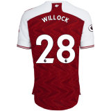2020/2021 Arsenal Home Red Men's Soccer Jersey WILLOCK #28