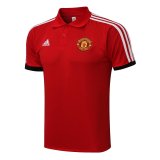 Manchester United Red Polo Jersey Mens 2021/22