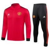 Manchester United Red Training Jacket + Pants Mens 2023/24