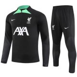 Liverpool Black Training Suit Mens 2023/24