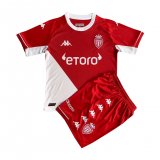 AS Monaco Home Jersey + Short Kids 2021/22