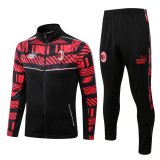AC Milan Black Training Suit Jacket + Pants Mens 2022/23