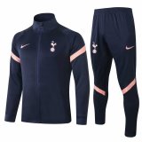 2020-2021 Tottenham Hotspur Navy Jacket Soccer Training Suit