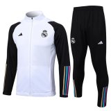 Real Madrid White Training Jacket + Pants Mens 2023/24
