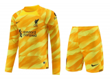 Liverpool Goalkeeper Yellow Jersey + Short Mens 2023/24 #Long Sleeve