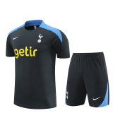 Tottenham Hotspur Dark Grey Training Jersey + Short Mens 2024/25
