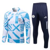 Manchester City White Training Suit Mens 2022/23