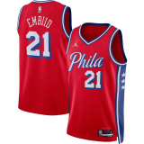 Philadelphia 76ers Brand Red Swingman Jersey (Statement) Mens 2022/23 Joel Embiid - 21