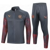 Manchester City Grey Training Jacket + Pants Mens 2023/24