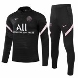 PSG Black Training Suit Mens 2021/22