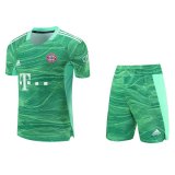 Bayern Munich Goalkeeper Green Mens Jersey + Short 2021/22