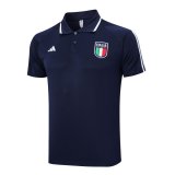 Italy Navy Polo Jersey Mens 2023