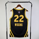 Golden State Warriors Black Swingman Jersey - City Edition Mens 2023/24 WIGGINS #22