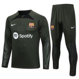 Barcelona Dark Green Training Suit Mens 2023/24