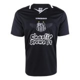 Santos FC Black Jersey Mens 2022/23 #Charlie Brown Jr. Winged Marginal
