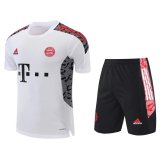 Bayern Munich White Training Suit Jersey + Pants Mens 2021/22