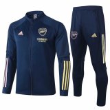 2020-2021 Arsenal Navy Jacket Soccer Training Suit