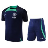 Inter Milan Royal Jersey + Short Mens 2022/23