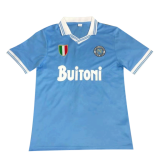 86/87 Napoli Home Blue Retro Soccer Jersey Shirt Men