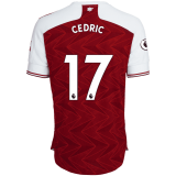 2020/2021 Arsenal Home Red Men's Soccer Jersey CEDRIC #17