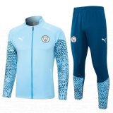 Manchester City Light Blue Training Jacket + Pants Mens 2023/24