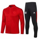 2020-2021 Bayern Munich Red Jacket Soccer Training Suit