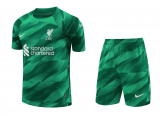 Liverpool Goalkeeper Green Jersey + Short Mens 2023/24