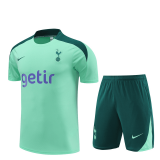 Tottenham Hotspur Light Green Training Jersey + Short Mens 2024/25