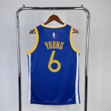 Golden State Warriors Royal Swingman Jersey Icon Edition Mens 2023/24 #YOUNG 6