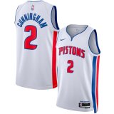Detroit Pistons White Swingman Jersey - Association Edition Mens 2023/24 CUNNINGHAM #2