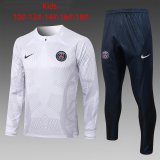 PSG White 3D Training Suit Kids 2022/23