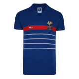 1984 France Retro Home Blue Men Soccer Jersey Shirt
