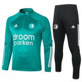 2020-2021 Feyenoord Rotterdam Green Half Zip Soccer Training Suit