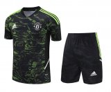 Manchester United Green Training Jersey + Short Mens 2023/24