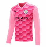 2020/2021 Manchester City Goalkeeper Pink Long Sleeve Soccer Jersey Men's